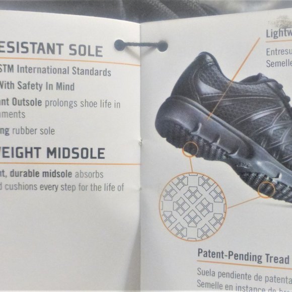 SafeTstep MEN'S SHOES Size 15W Slip Resistant 24/7 Comfort Insole Black - Picture 7 of 8